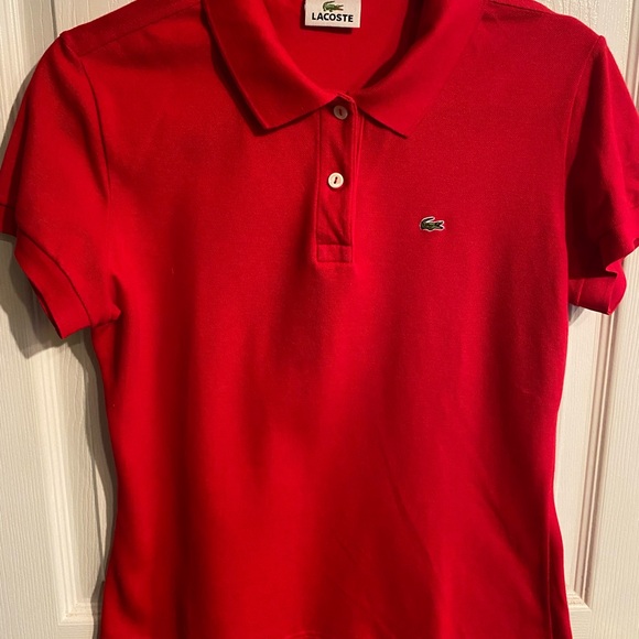 Lacoste Women's Red Polo Shirt - Picture 5 of 5